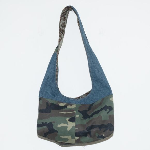 Upcycled hobo bag / shoulder bag - Picture 5 of 8